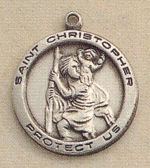 St. Christopher Medal in Sterling