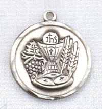 First Communion Medal in Sterling