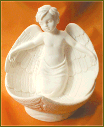 Seated Angel Holy Water Font