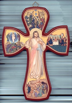 Mysteries Of Light Cross - Wooden, 8 1/2 In.