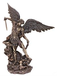 21" Veronese St. Michael Statue, Cold Cast Bronze, # 17696