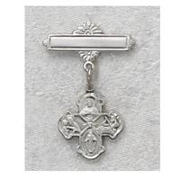 Sterling 4-Way Medal Baby Pin, # 19990