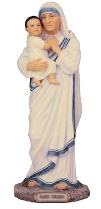 St. Theresa of Calcutta Statue, 8", Full Color Veronese Resin, # 21117