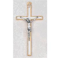 Baby White Epoxy Crucifix, # 24435.