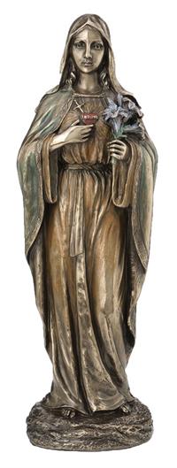 Immaculate Heart of Mary, Cold Cast Bronze, 10", # 3801