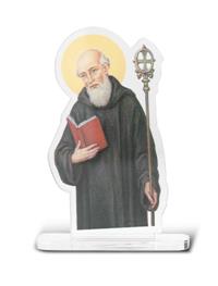 St. Benedict Standing Lucite Figurine, 2-7/8", # 55430-sale