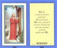 Click image for larger or smaller. Behold Prayer, Laminated Holy Card, 25-pack,. # 59041.