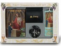 CHILD OF GOD BOY'S 6 PIECE DELUXE FIRST COMMUNION GIFT SET, # 6399