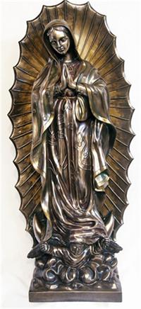 43" Our Lady of Guadalupe, Cold Cast Bronze, # 64535