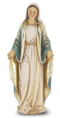 4" Full Color Resin Statue, Our Lady of Grace, # 65367