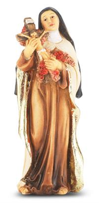 4" Full Color Resin Statue, St. Therese Lisieux, # 65375