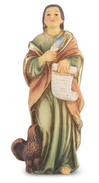 4" Full Color Resin Statue, St. John the Evengelist, # 65383