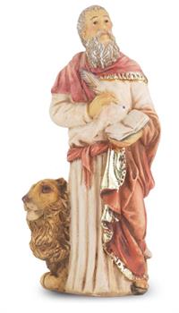 4" Full Color Resin Statue, St. Mark, # 65386