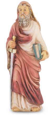 4" Full Color Resin Statue, St. Paul, # 65394