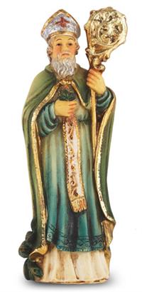 4" Full Color Resin Statue, St. Patrick, # 65405