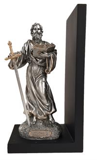 9.5" St. Paul Book End, Pewter Finish Resin, # 8283