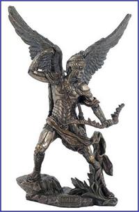 Archangel Uriel, Bronzed Resin, 13.25", 92291