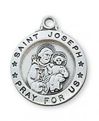 St. Joseph Sterling Medal 5/8", # 97759