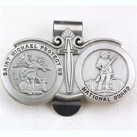 Auto Visor Clip, St. Michael, National Guard, # 97893
