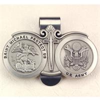 Auto Visor Clip, St. Michael, U.S. Army, # 97897