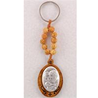 Rosary Key Ring, Olive Wood, Holy Family, # 97916