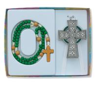 Celtic Cross and Rosary Set, # 98393.