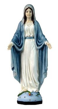 Our Lady of Grace Hand Painted Resin Statue 10", 99359