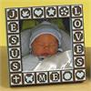 Baby Block Photo Frame, Blue, 6-1/4
