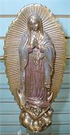 Guadalupe Bronzed Resin Statue 9