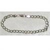 Sterling Silver Plain Bracelet, # 15715
