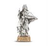 St. James The Greater Fine Pewter Patron Saint Statue On Gold Tone Base, Made in The USA, 4-1/2
