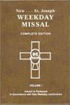 St. Joseph Weekday Missal, Vol. 1., Vinyl, Advent to Pentecost, # 3024