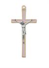 Baby Girl Pink Epoxy Crucifix, # 41004.