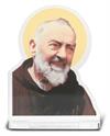 St. Padre Pio Standing Lucite Figurine, 2-7/8