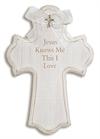Wood Wall Cross, Cream Color, 8