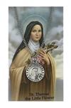 Patron Saint Medal with Laminated Card, St. Therese of Lisieux, # 63056