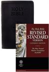 RSV Catholic Bible, Standard Print, Black Premium Ultrasoft, # 91048