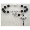 Auto Rosary, Silver Oxide Crucifix and Center, St. Benedict, # 94879