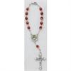 Auto Rosary, Silver Oxide Crucifix and Center, Sacred Heart, # 94880