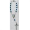 Auto Rosary, Silver Oxide Crucifix and Center, Fatima, # 94881