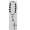 Auto Rosary, Silver Oxide Crucifix and Center, Divine Mercy, # 94882