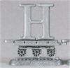 Life's Journey Pewter Train Piece, Letter H, # 95798