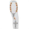 Auto Rosary, Silver Oxide Crucifix and Center, November / Topaz, # 97886