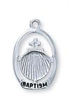 Sterling Silver Baptism Charm, # 98305