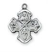 Sterling Silver 4-Way Medal Charm, # 98311
