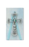 Baby's Crib Cross, Guardian Angel, Boys Blue, # 98377