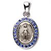 Oval Sterling Miraculous Medal, 5/8
