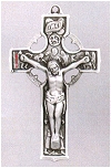 Pierced Ring Celtic Crucifix 1.5