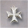 8-Point Maltese Cross, Convex Satin-Finish 7/16