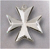 8-Point Maltese Cross, Convex Satin-Finish 3/4